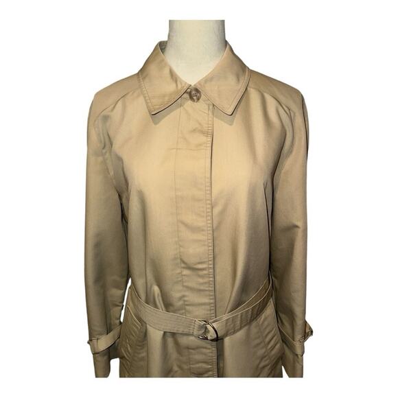 LONDON FOG Vintage Classic Full Length Trench Coat Size 18 - Picture 3 of 9
